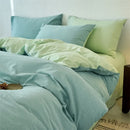 Axyaa 100% Cotton Yarn-Dyed 4-Piece Duvet Set - Ultra-Soft Bedding