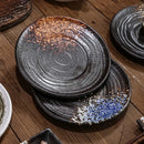Axyaa Ceramic Sushi Plate Set Black Bone Plate Store Bowl