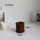 Axyaa Rattan Wicker Serving Baskets - 6 Styles for Household Utensil Storage