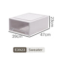 Axyaa Closet Storage Bin with Lid - Desktop Organizer for Clothes, Underwear, Socks