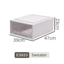 Axyaa Closet Storage Bin with Lid - Desktop Organizer for Clothes, Underwear, Socks