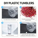 Axyaa Double Layer Straw Water Bottle with Handle and Lid Snowball Cup