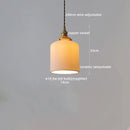 Axyaa Clear Glass LED Pendant Lamp with Knob Switch - Modern Copper Hanglamp