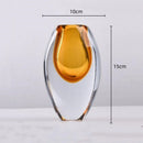 Axyaa Transparent Thick Bottom Glass Vase for Hydroponic Flower Arrangement