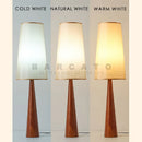 Axyaa Wabi-sabi Solid Wood LED Floor Lamp for Living Room, Study, Bedroom