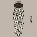 Axyaa LED Pendant Light for Modern Home Decor and Staircase Chandeliers