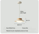 Axyaa Cream Wind LED Pendant Light Chandelier for Bedroom Home Decor