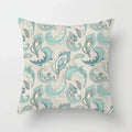 Axyaa Mint Green Geometric Print Lumbar Pillowcase