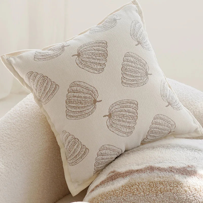 Jacquard Sofa Cushion Cover by Axyaa - Soft, Decorative, Zipper Closure