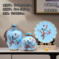Axyaa Ceramic Vase Set - Retro European American Style Home Decor Craft Ornament