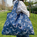 Axyaa Foldable Portable Storage Bag Grocery Tote - Eco-Friendly, Heavy-Duty Handbag