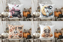 Axyaa Halloween Witch Cauldron Pillow Cover for Sofa Bedroom Car