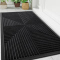 Axyaa Rubber Entrance Doormats: Non-slip Heavy Duty Outdoor Mats
