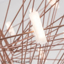 Axyaa Luxe Coppelia Loft Iron Chandelier: High-End LED Round Wire Lighting