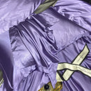 Axyaa Solid Color Silk Pillowcase Set - Queen Size 48x74cm