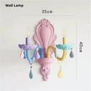Axyaa Colorful Crystal Pendants Ceiling Chandelier for Kids Bedroom