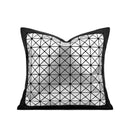 Axyaa Geometric Laser Mirror Pillow Cover for Children's Room in Black Coffee Color