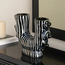 Axyaa Abstract Hand-painted Ceramic Vase for Floral Arrangement and Home Decor