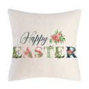 Axyaa Easter Bunny Eggs Pillow Cover - Home Decorative Throw Pillow Case