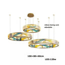 Axyaa Crystal Chandelier Enamel Bar Counter Light Stainless Steel Luxury Staircase Duplex Villa