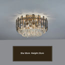Axyaa Gold Crystal Stainless Steel Ceiling Light for Home Décor