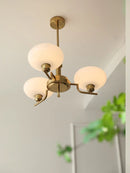 Axyaa Modern Bauhaus Glass Ball Pendant Lamp: Luxury LED Chandelier for Home and Office