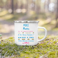 Axyaa Teacher Printed Enamel Mug - Creative Coffee Cup Gift