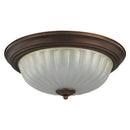 Axyaa Black Bronze Ceiling Light with Frosted Glass Shade & E27 Bulb