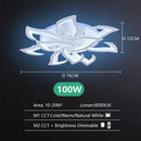 Axyaa Lotus Ceiling Chandelier: Modern Luxury LED Bedroom Lamp Art Decor Lighting