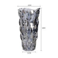 Axyaa Crystal Glass Hydroponic Vase for Art Flower Arrangement and Decor