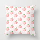 Peachy Pink Pattern Cushion Cover 45X45CM for Sofa Decor by Axyaa