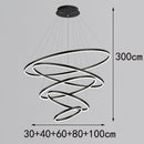 Axyaa Modern Pendant Chandelier LED Ceiling Light for Indoor Dining Room