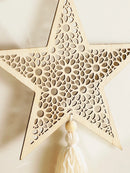 Ramadan Wooden Moon & Star Ornaments by Axyaa - Eid Decor & Ramadan Gift