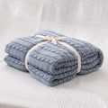 Axyaa Cozy Cable Knit Throw Blanket | Soft Knitted Sofa Blanket for Twin Queen Bed