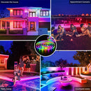 Axyaa Solar LED Strip Light: Rechargeable Outdoor Decoration for Garden, Christmas Atmosphere