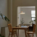 Axyaa Natural Stone LED Pendant Light: Nordic Retro Travertine Chandelier for Home Décor.