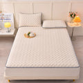 Axyaa Fluffy Plush Winter Fitted Sheet - Solid Color Velvet Warmth Bed Cover