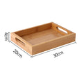 Axyaa Bamboo Tea Tray, Food Storage, Dinner Plate, Kitchen Tableware