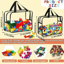Axyaa Clear PVC Storage Bag for Toys, Cosmetics, and Crafts