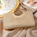 Axyaa Rhinestone Glitter Shoulder Bag for High Party Celebrity Gowns