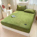Axyaa Flannel Velvet Fitted Sheet: Cozy & Soft Bedding for Winter