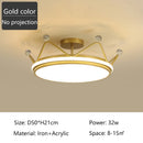 Axyaa Princess Crown Ceiling Lamp Kids' Room Starry Chandelier Indoor Lighting