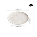Axyaa Ceramic Steak Plate Pasta Salad Dessert Plate Shallow Restaurant Tableware