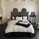 Axyaa Monet Jacquard Lace Craft Four-Piece Sheet Set