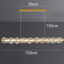 Axyaa Crystal Chandelier Pendant Light for Living Room and Dining Room