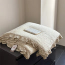 Axyaa French Floral Print Lace Summer Quilt - Knitted Cotton, Cool & Airy
