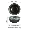 Axyaa Japanese Style Rice Bowl Set of 4 White Ceramic Salad Soup Seasoning Breakfast