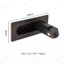 Axyaa LED Wall Lamp with Adjustable Angle and Switch - Modern Minimalist Design