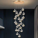 Axyaa Nordic Stair Chandelier Living Room Dining Pendant Ceiling Light Indoor Lighting