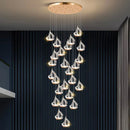 Axyaa Nordic Stair Chandelier Living Dining Room Pendant Ceiling Light